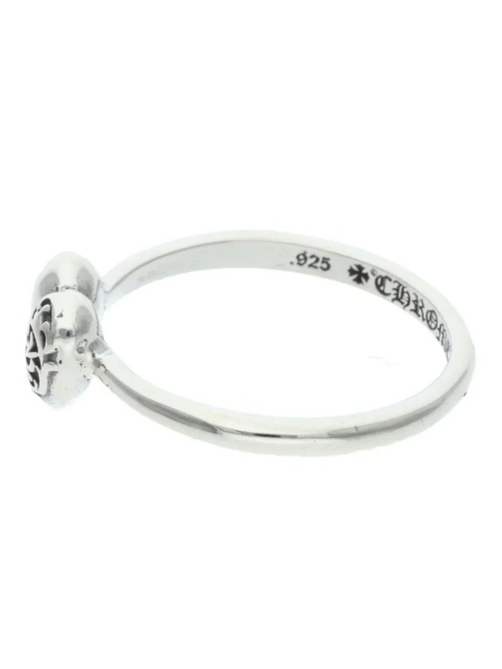Chrome Hearts Bubblgm Heart Bubble Gum Silver Ring